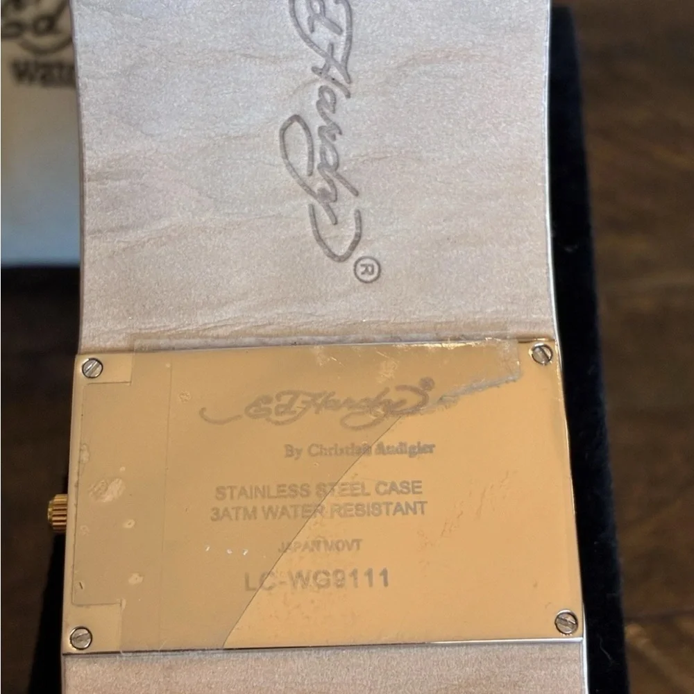 Ed Hardy Gold and White Smartwatch
